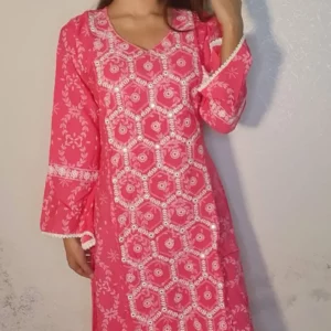 Ladies Fashionable One-Piece China Linen Kurti (CMFZ 50)