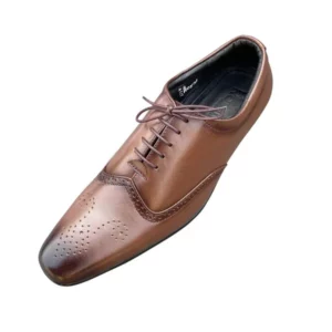 Men’s Oxford Brogue Brown Leather Shoe